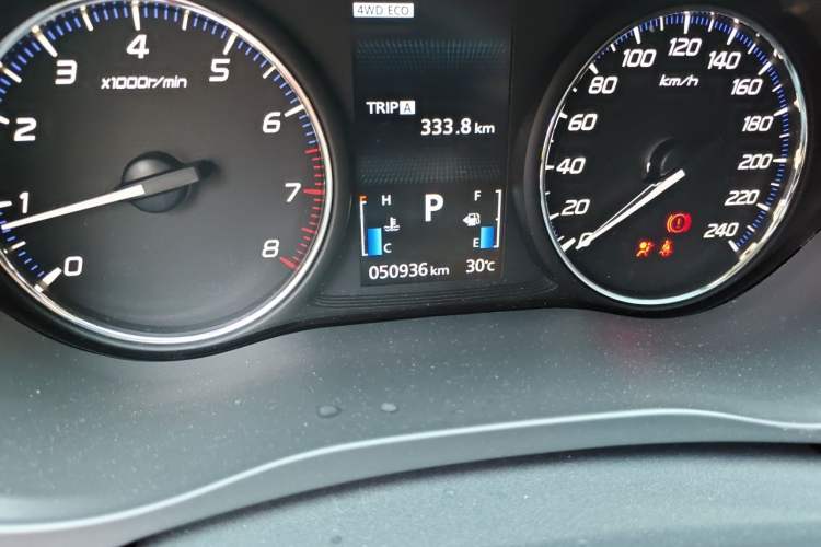 Used Mitsubishi Outlander 2018 2.4L 4x4 Elite Edition 5 Seats Odometer Close Up