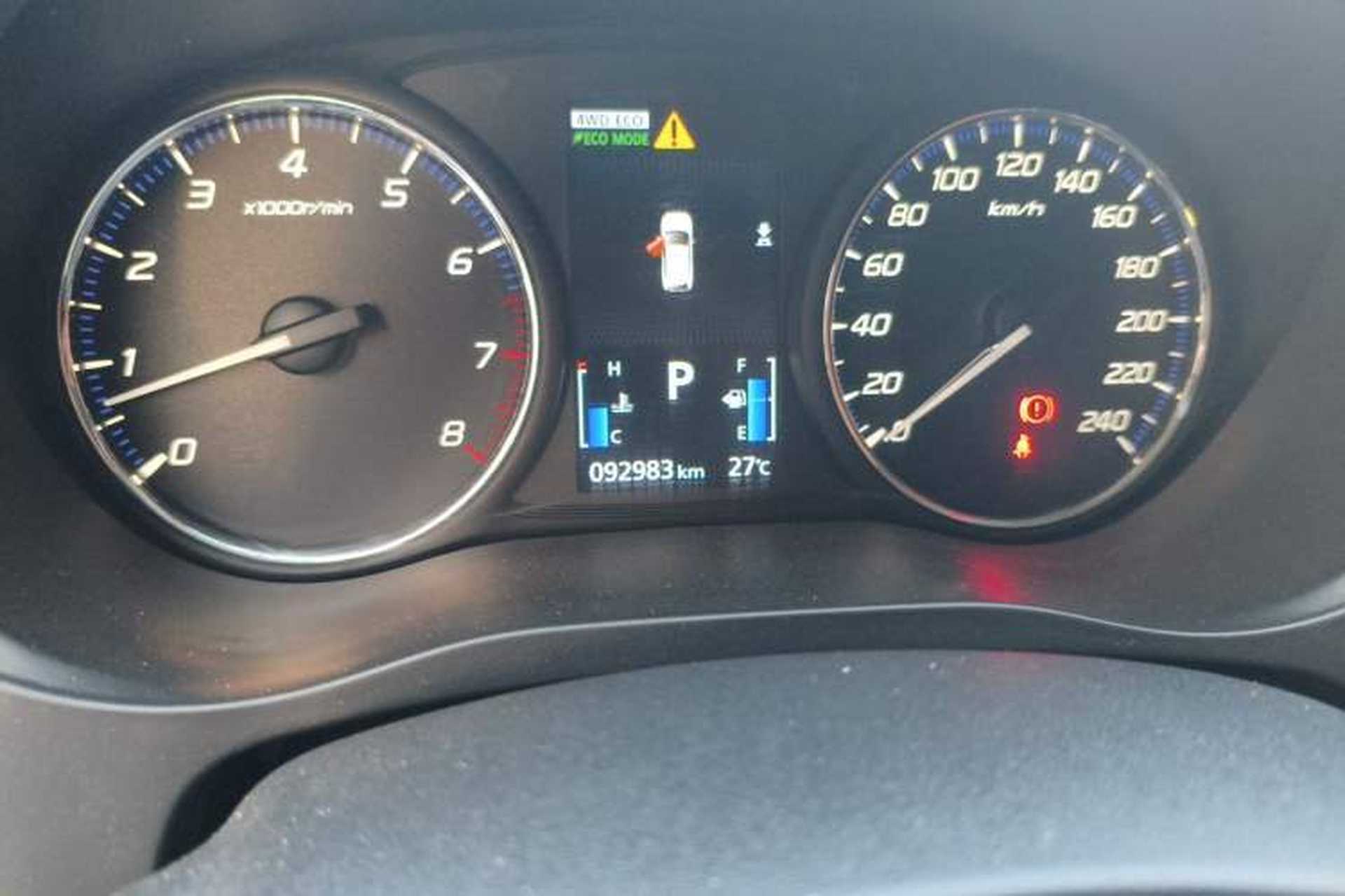Used Mitsubishi Outlander 2018 2.4L 4x4 Elite Edition 5 Seats Odometer Close Up