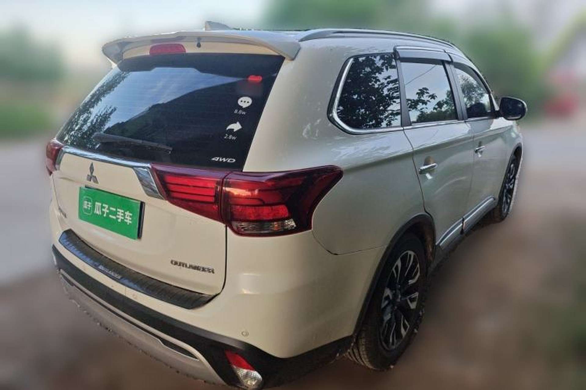 Used Mitsubishi Outlander 2019 2.4L 4x4 Zhi Xiang Edition 7 Seats China VI Standard Rear Right 45 Deg