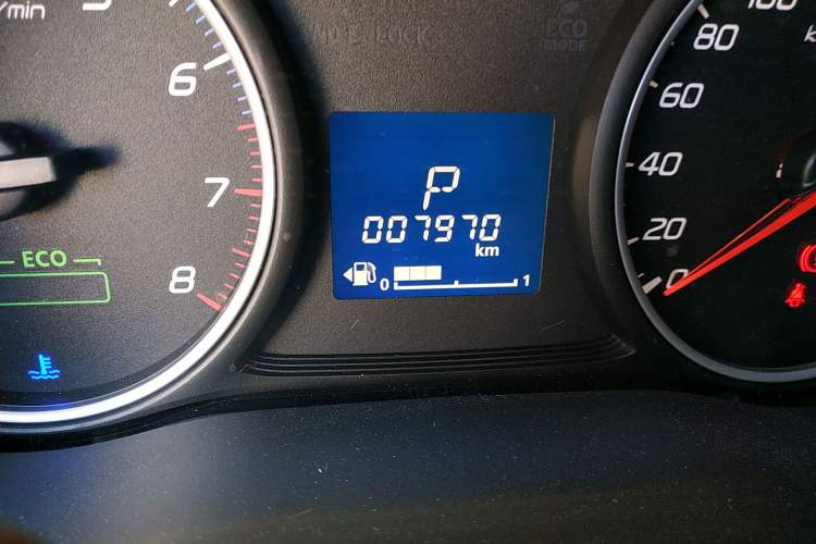 Used Mitsubishi Outlander 2021 2.0L Two-Wheel Drive Comfort Edition 5 Seats Odometer Close Up