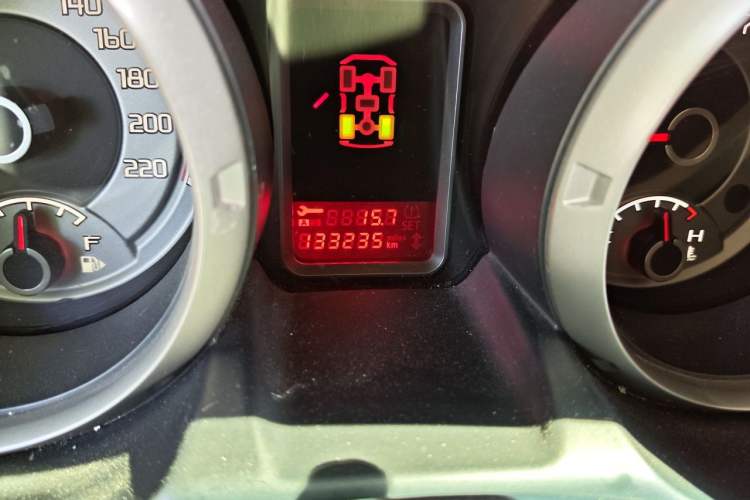 Used Mitsubishi Pajero  Odometer Close Up