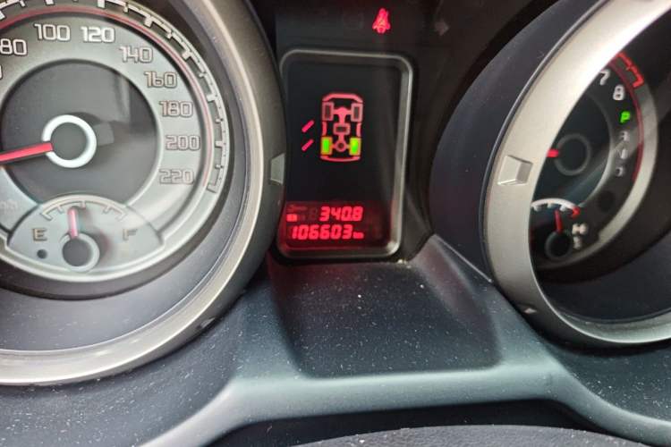 Used Mitsubishi Pajero  Odometer Close Up