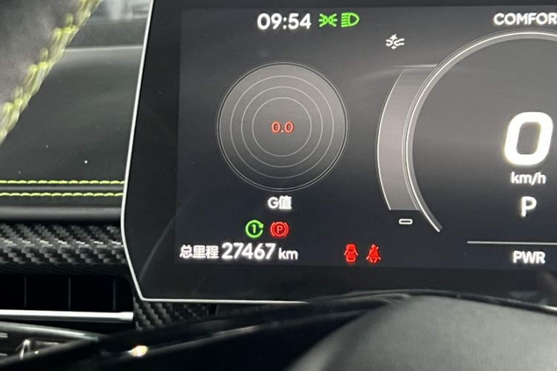 Used NETA GT 2023 660 Odometer Close Up