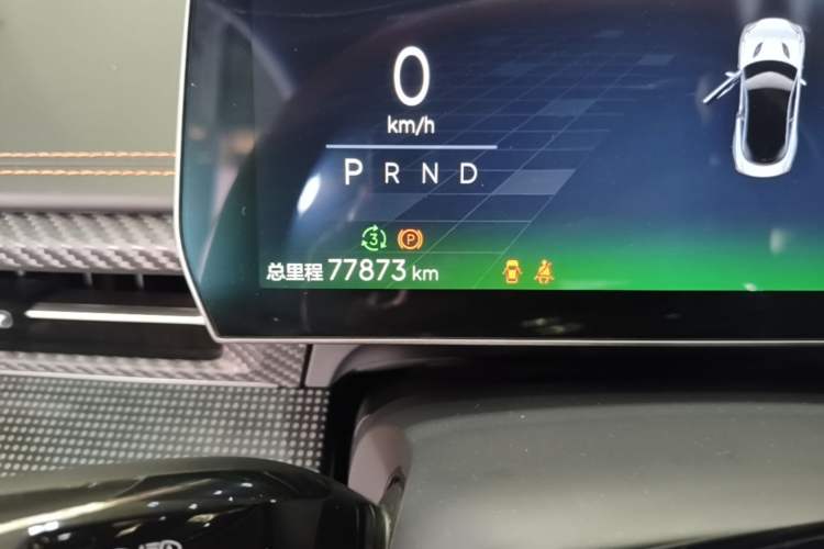 Used NETA GT 2023 580 AWD Sport Edition Odometer Close Up