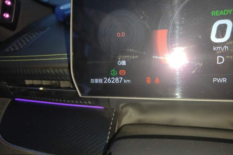 Used NETA GT 2023 580 AWD Odometer Close Up