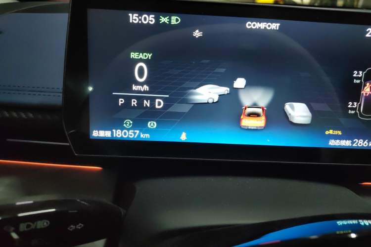Used NETA GT 2023 580 AWD Odometer Close Up