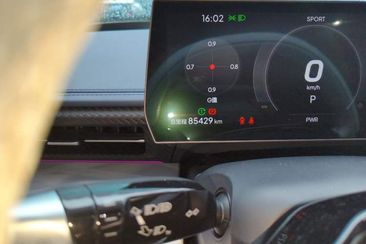 Used NETA GT 2023 580 AWD Odometer Close Up