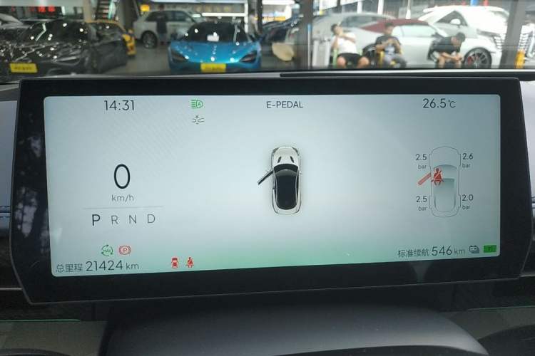 Used NETA GT 2023 580 AWD Odometer Close Up