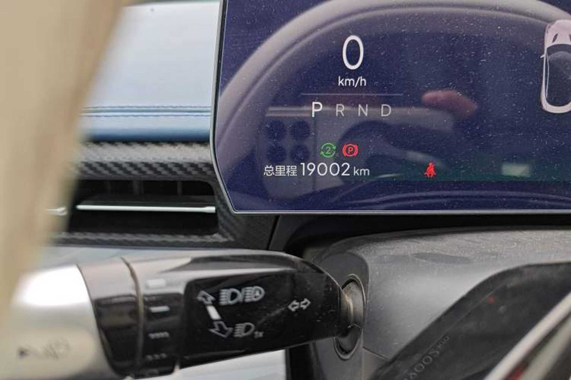 Used NETA GT 2023 580 AWD Odometer Close Up