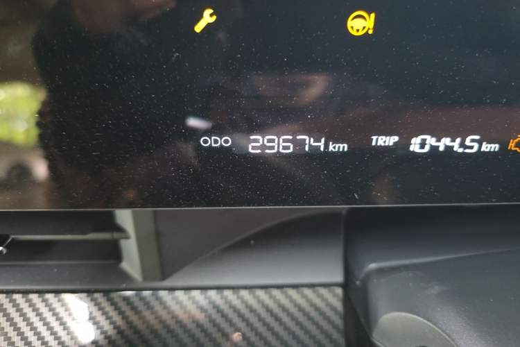Used NETA L 2024 Extended-Range 220 Flash-Charge Edition Odometer Close Up