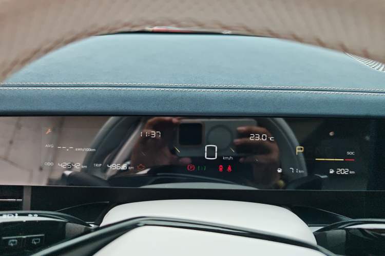 Used NETA L 2024 Extended-Range 310 Flash Charge PRO Edition Odometer Close Up
