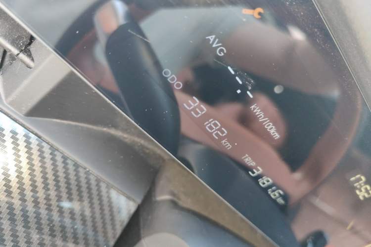 Used NETA L 2024 Extended-Range 310 Flash-Charge Red Edition Odometer Close Up