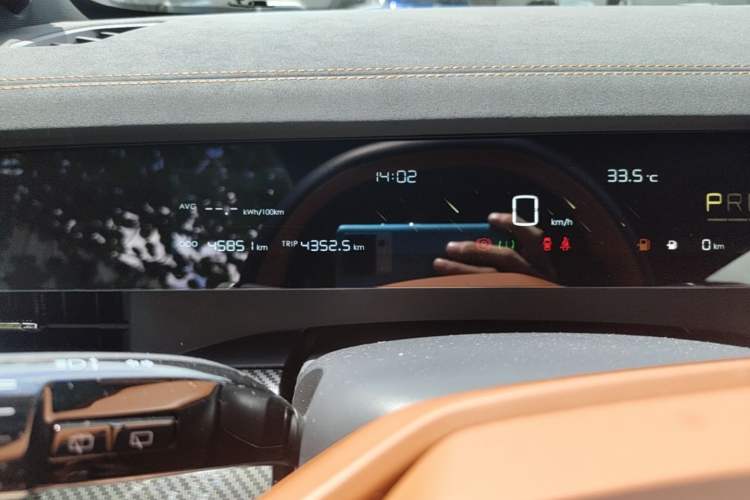 Used NETA L 2024 Extended-Range 310 Flash Charge PRO Edition Odometer Close Up