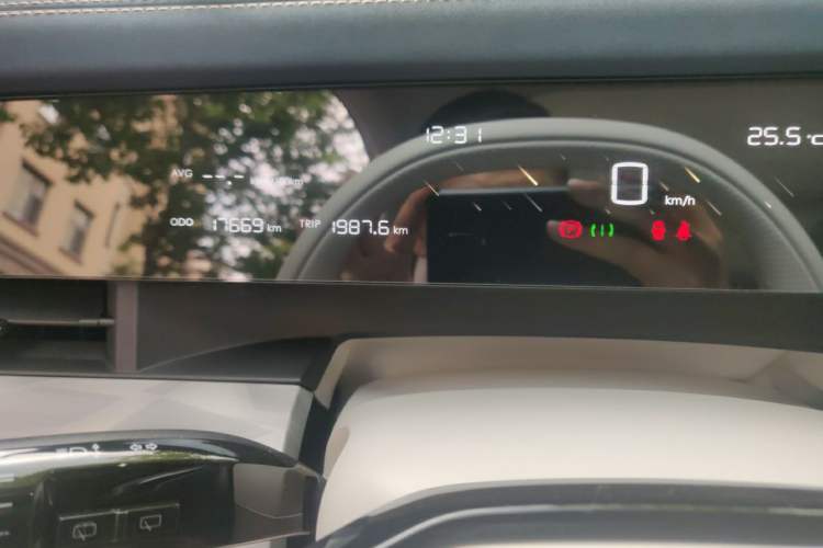 Used NETA L 2024 Extended-Range 310 Flash-Charge Red Edition Odometer Close Up