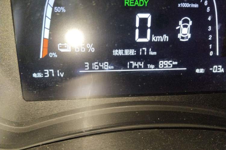 Used NETA N01 2020 380V Odometer Close Up