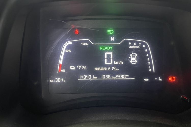 Used NETA N01 2020 380e Odometer Close Up