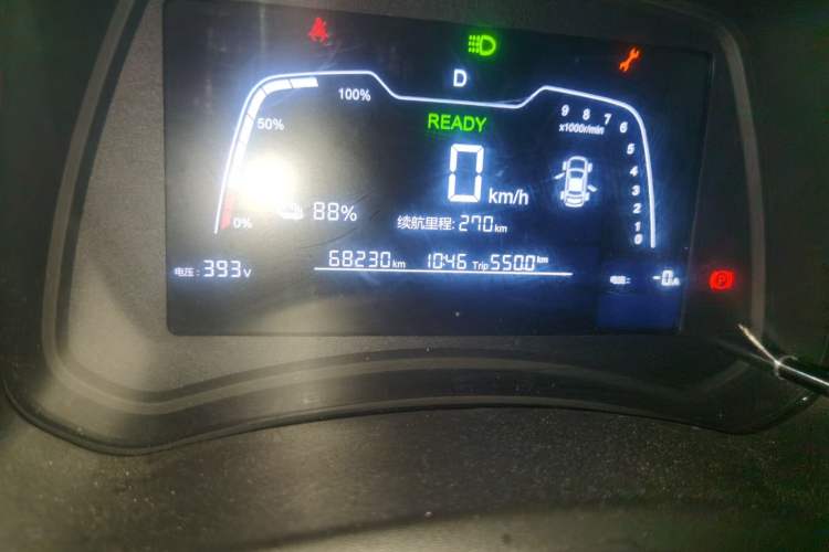 Used NETA N01 2020 380e Odometer Close Up