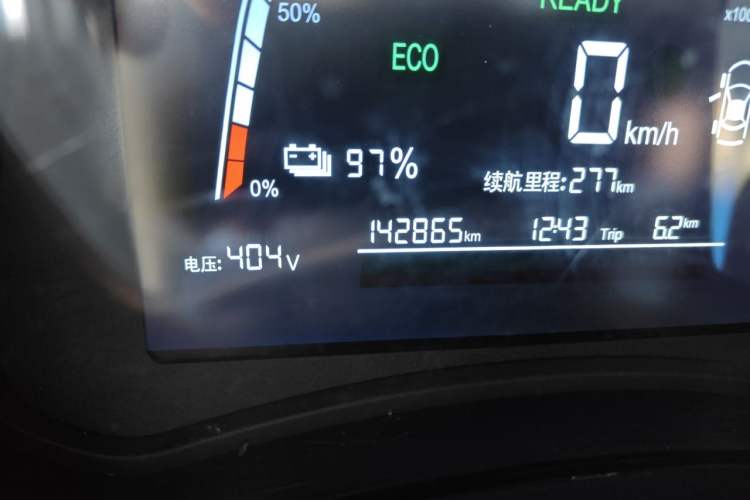 Used NETA N01 2019 380V Odometer Close Up