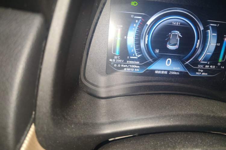 Used NETA N01 2019 380e Odometer Close Up