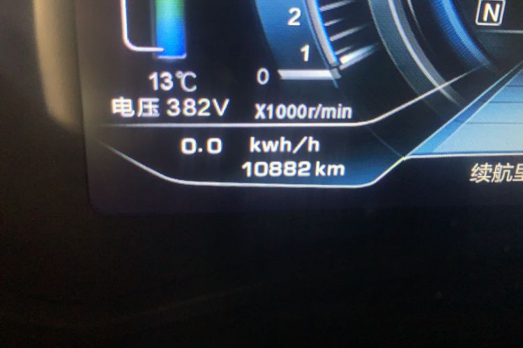 Used NETA N01 2019 380i Odometer Close Up