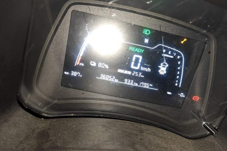 Used NETA N01 2019 380V Odometer Close Up