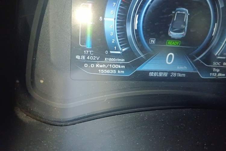 Used NETA N01 2019 380i Odometer Close Up
