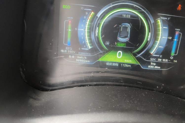 Used NETA N01 2019 380e Odometer Close Up