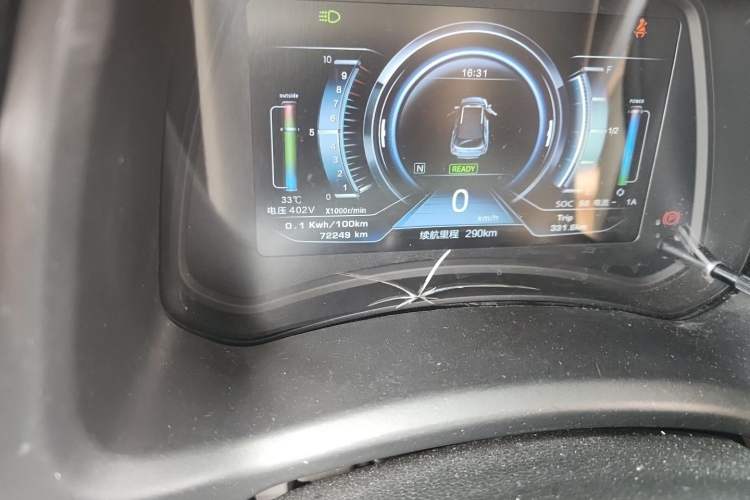 Used NETA N01 2019 380i Odometer Close Up