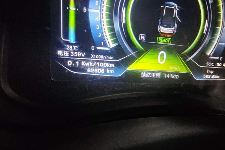 Used NETA N01 2019 380e Odometer Close Up