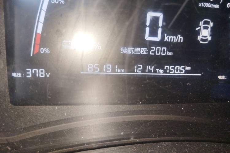 Used NETA N01 2019 380e Odometer Close Up