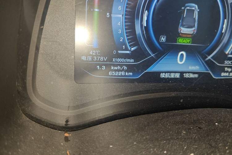 Used NETA N01 2019 380e Odometer Close Up