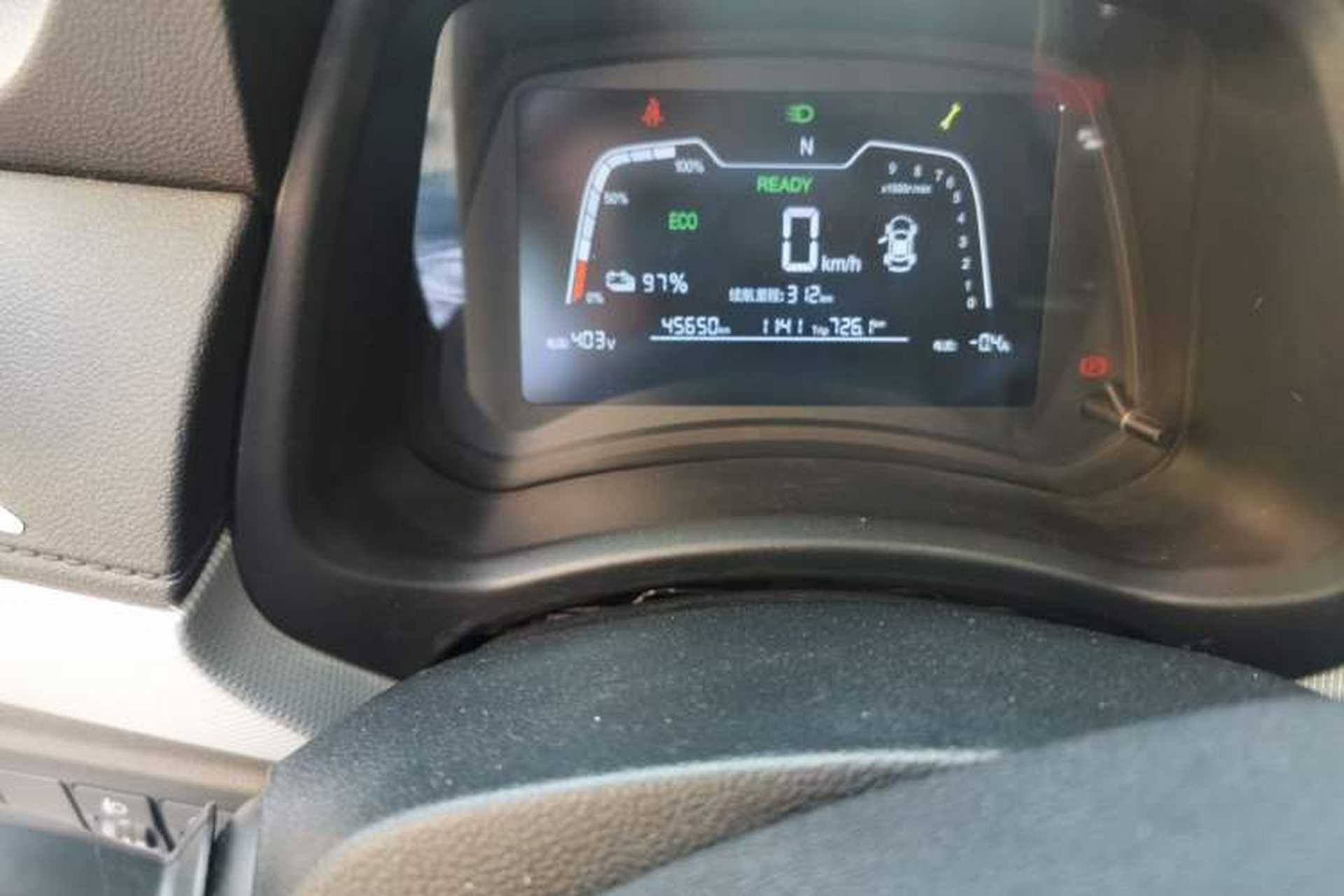 Used NETA N01 2020 380V Odometer Close Up