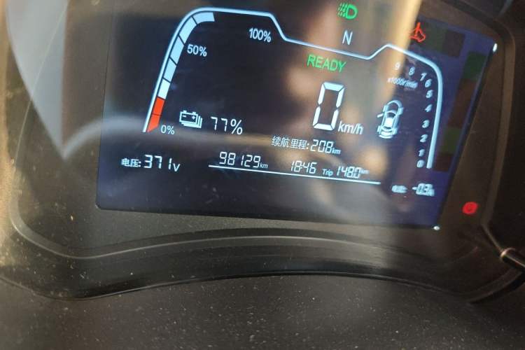 Used NETA N01 2020 380V Odometer Close Up