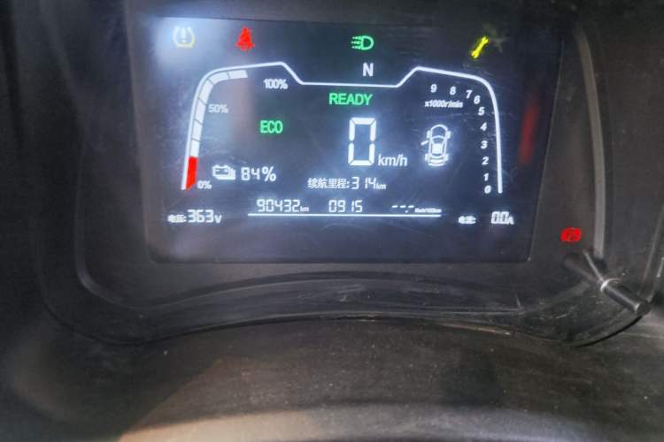 Used NETA N01 2020 430e Odometer Close Up
