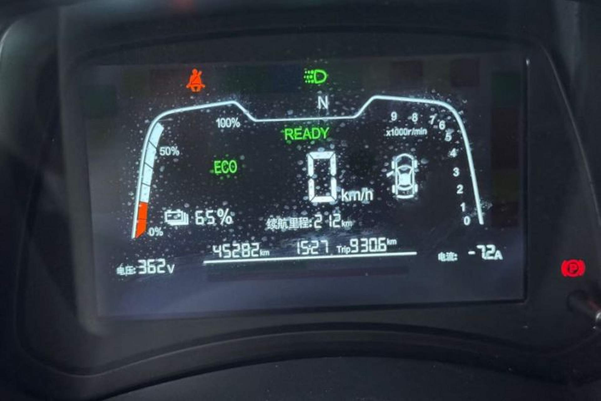 Used NETA N01 2020 430V Odometer Close Up