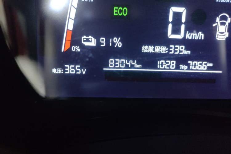 Used NETA N01 2020 Revised Version 430V Odometer Close Up