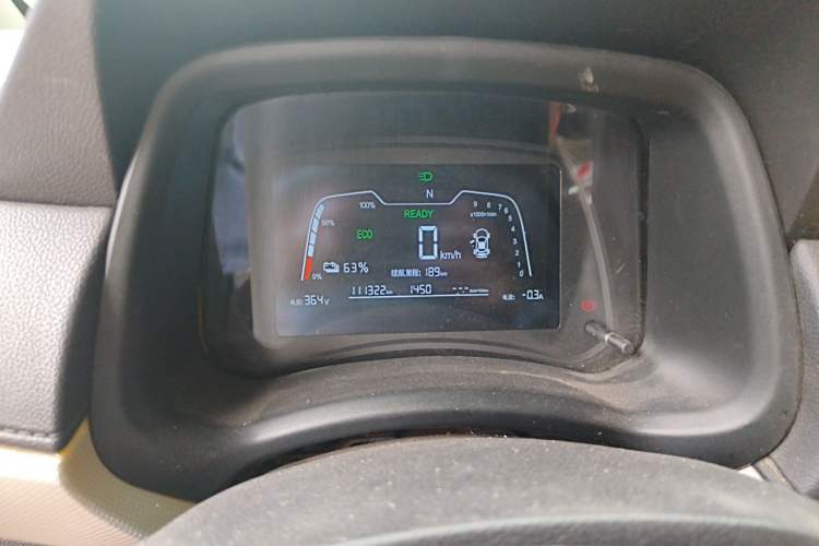 Used NETA N01 2020 380e Odometer Close Up