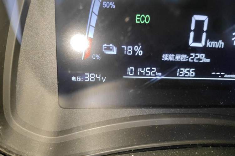 Used NETA N01 2020 380V Odometer Close Up