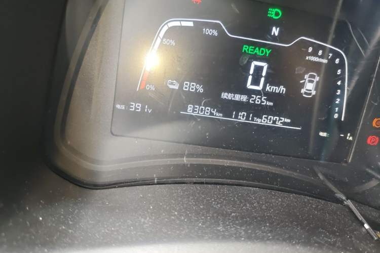 Used NETA N01 2020 380e Odometer Close Up