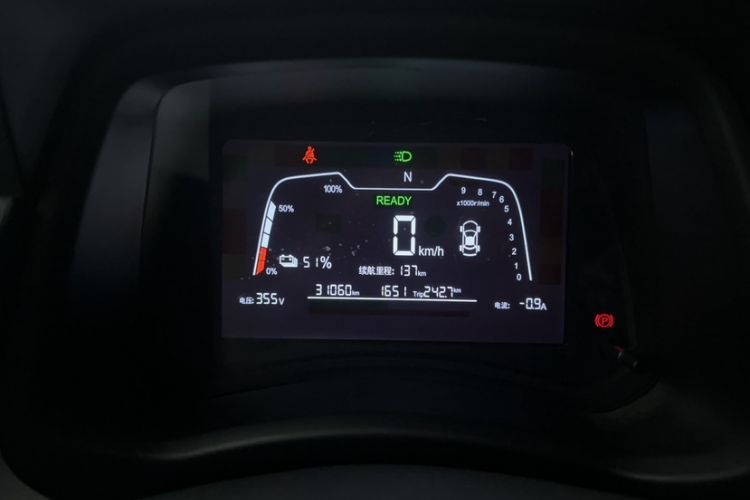 Used NETA N01 2020 430V Odometer Close Up