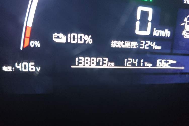 Used NETA N01 2020 430e Odometer Close Up
