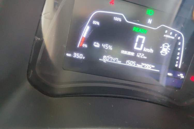 Used NETA N01 2020 380V Odometer Close Up