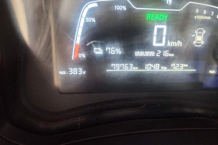 Used NETA N01 2020 380e Odometer Close Up