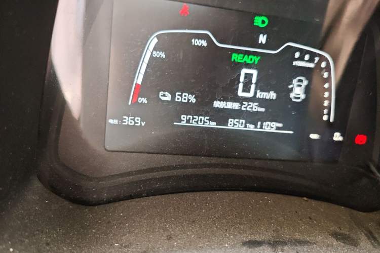Used NETA N01 2020 380e Odometer Close Up