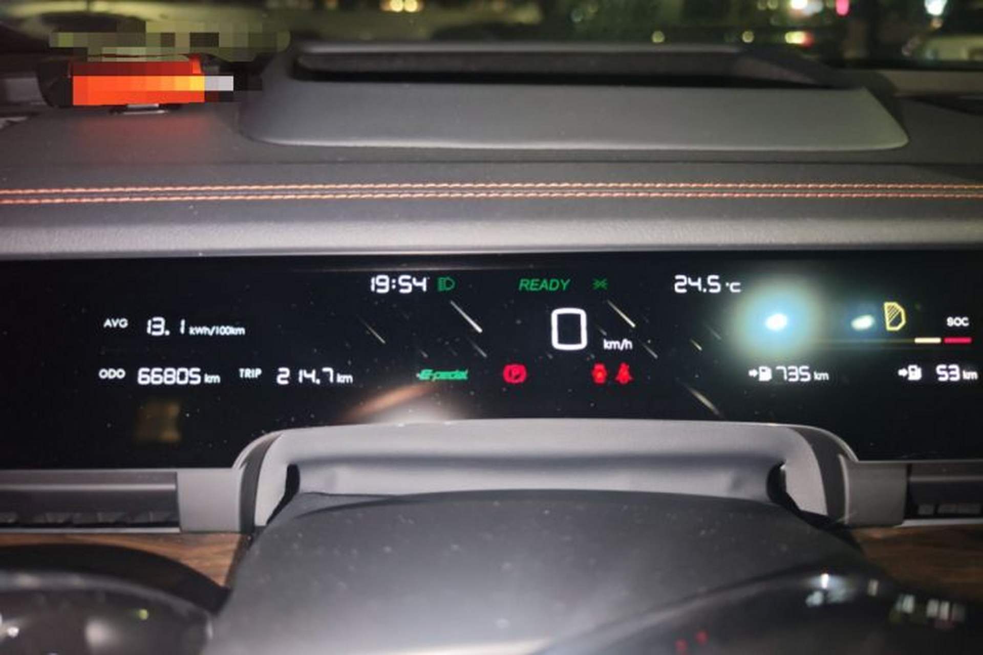 Used NETA S 2022 Extended-Range Version 1160 km Rear-Drive Big Edition Instrument Cluster