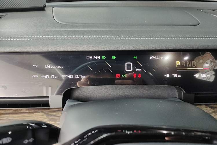 Used NETA S 2022 Extended-Range Version 1160 km Range Rear-Wheel-Drive Compact Edition Instrument Cluster