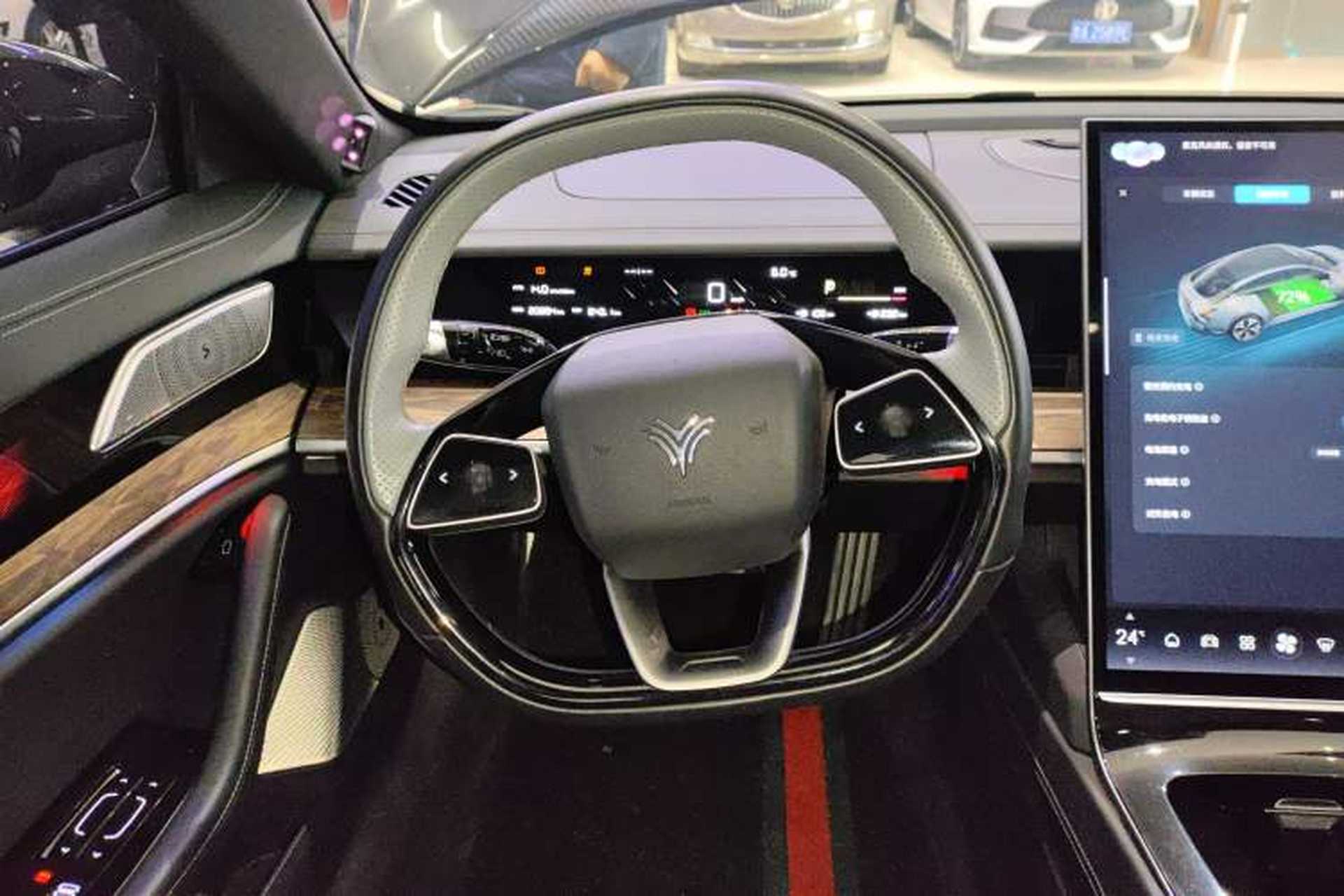 Used NETA S 2022 Extended-Range Version 1160 km Range Rear-Wheel Drive Mid-Grade Steering Wheel