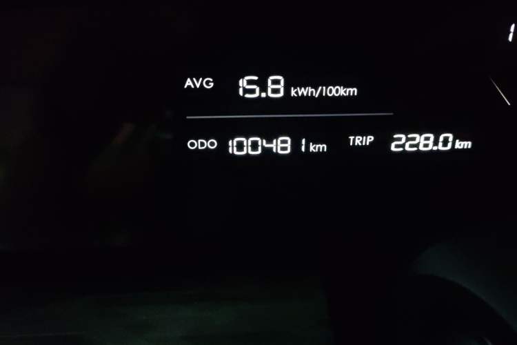 Used NETA S 2022 All-Electric 650 km Four-Wheel Drive Premium Version Odometer Close Up
