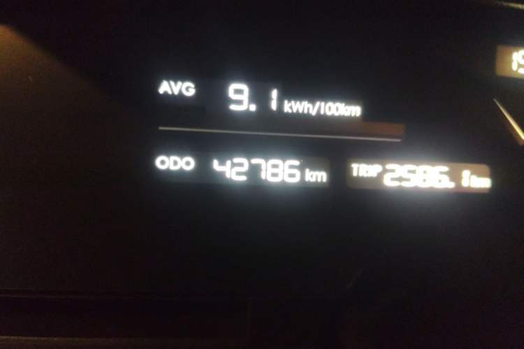 Used NETA S 2022 Extended-Range Version 1160 km Range Rear-Wheel Drive Mid-Grade Odometer Close Up