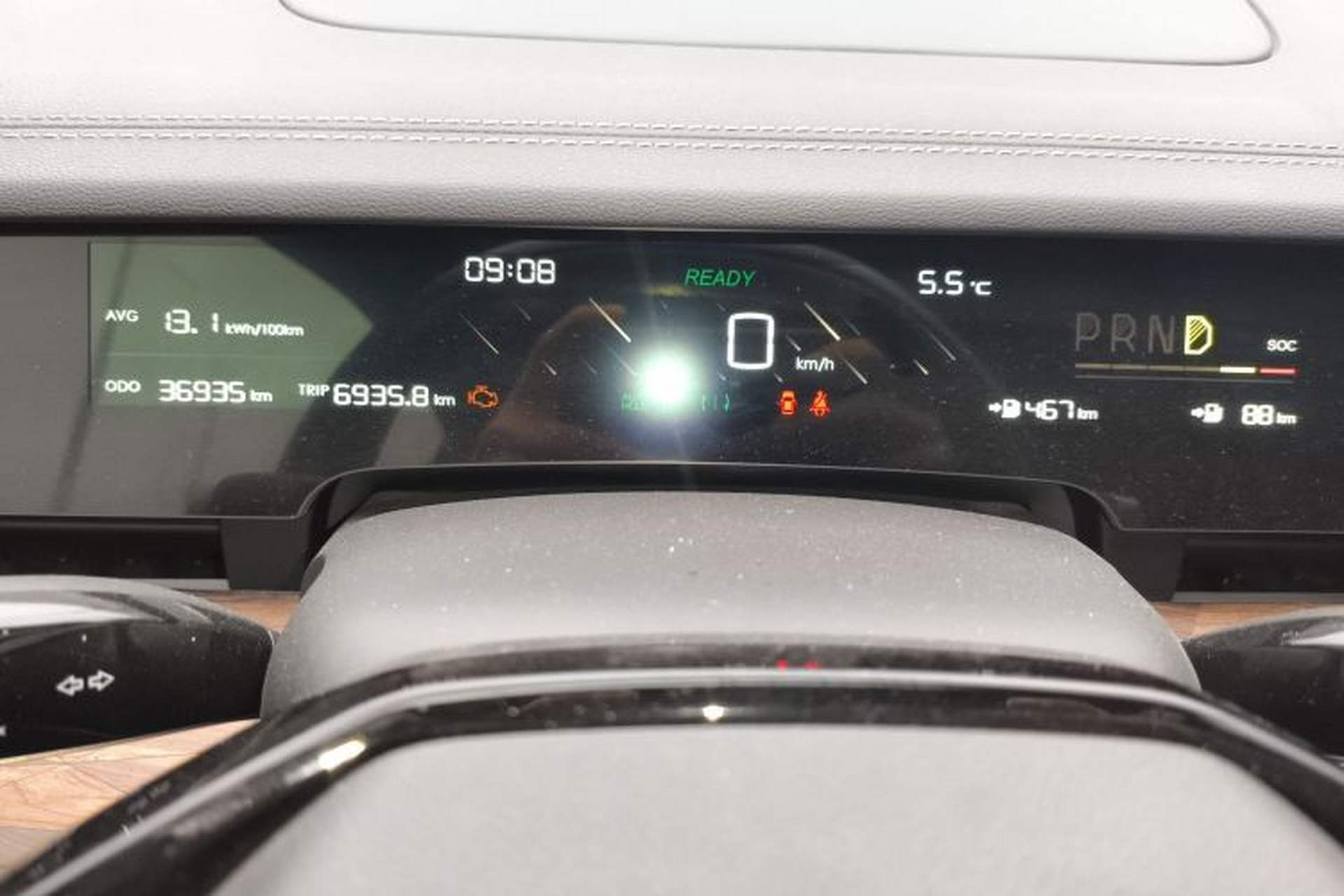 Used NETA S 2022 Extended-Range Version 1160 km Range Rear-Wheel Drive Mid-Grade Instrument Cluster